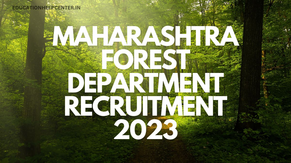 maharashtra forest department recruitment 2023
